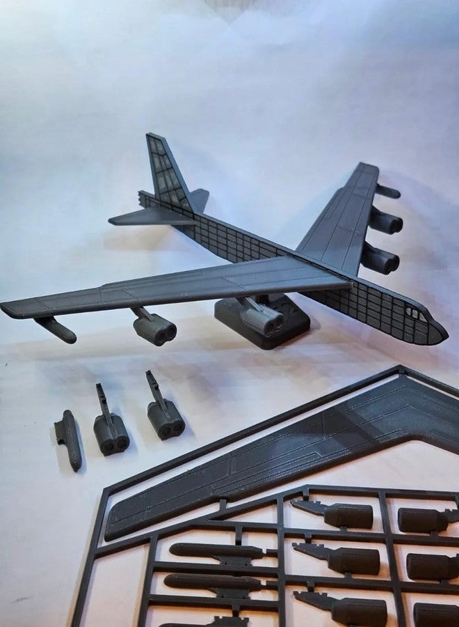 3D Craft B-52 Stratofortress Model Aircraft Kit, Military Bomber Scale Model with Detachable Parts, Grey - Image 2